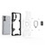 For Xiaomi Redmi K50 Gaming Space PC+TPU Shockproof Phone Case with Ring Holder(Grey)