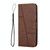 For Samsung Galaxy M53 Stitching Calf Texture Buckle Leather Phone Case(Brown)