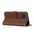 For Samsung Galaxy M53 Stitching Calf Texture Buckle Leather Phone Case(Brown)