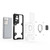 For Xiaomi Redmi K50 Pro Space PC+TPU Shockproof Phone Case with Ring Holder(Purple)