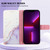 For Motorola Moto G9 / G9 Play / E7 Plus PT003 Marble Pattern Flip Leather Phone Case(White Purple LS006)