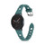 22mm Ring Buckle Silicone Watch Band(Green)
