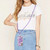 For Samsung Galaxy A53 5G Electroplating Marble IMD TPU Phone Case with Lanyard(Purple 002)