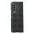 For Samsung Galaxy Z Fold3 5G Weave Plaid PU Phone Case(Black)