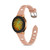 22mm Ring Buckle Silicone Watch Band(Pink)