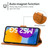 Leather Phone Case For Samsung Galaxy M53 5G(Brown)