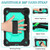For Samsung Galaxy Tab S8 / Tab S7 Contrast Color Robot Silicone + PC Tablet Case(Black+Aqua)