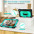 For Samsung Galaxy Tab S8 / Tab S7 Contrast Color Robot Silicone + PC Tablet Case(Black+Aqua)