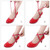 3 Pairs Cross Section High Heels Leather Shoes Anti-Heel Laces(Grey)