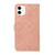 For iPhone 13 Pro Ethnic Style Embossed Pattern Leather Phone Case (Pink)