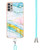 For Samsung Galaxy A33 5G Electroplating Marble IMD TPU Phone Case with Lanyard(Green 004)