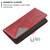 For Samsung Galaxy A03 166mm Rhombus Texture Magnetic Leather Phone Case(Red)