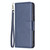 For ZTE Blade A71 Retro Lambskin Texture Leather Phone Case(Blue)
