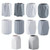 Desktop Simple Cosmetic Pen Storage Student Pen Holder Stationery Box(Wave Point Gray)