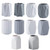 Desktop Simple Cosmetic Pen Storage Student Pen Holder Stationery Box(Vertical Gray)
