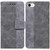 For iPhone SE 2022 / SE 2020 / 8 / 7 Geometric Embossed Leather Phone Case(Grey)