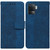 For OPPO A94 4G / F19 Pro / Reno5 F Geometric Embossed Leather Phone Case(Blue)