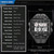SYNOKE 6861 Outdoor Luminous Waterproof Multi-Function Square Large Screen Display Sports Electronic Watch(Black)