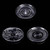 5 PCS Acrylic Round Transparent Fruit Dish, Diameter: 30cm(Lotus)