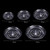 5 PCS Acrylic Round Transparent Fruit Dish, Diameter: 30cm(Lotus)