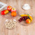 5 PCS Acrylic Round Transparent Fruit Dish, Diameter: 30cm(Lotus)