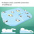 Newborn Baby Anti-spitting Milk Ramp Pad Ridge Protection Anti-spill Pillow(Bamboo Aloe)