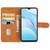 Leather Phone Case For Xiaomi Redmi Note 9 4G CN Version / 9 Power India / 9T(Brown)
