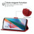 Leather Phone Case For OPPO Find X3(Red)