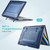 PC + TPU Honeycomb Laptop Protective Case For MacBook Pro 16.2 inch A2485 2021(Sapphire Blue)