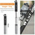 WEST BIKING Mountain Bike Portable High Pressure Rubber Grip Pump(120PSI Black)