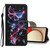 For Samsung Galaxy A02 Colored Drawing Pattern Flip Leather Case(Fluorescent Butterfly)