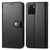 For vivo Y15s Solid Color Leather Buckle Phone Case(Black)