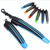 5 Sets  Dual Color Bicycle Mudguard Mountain Bike Fenders Set(Black Red)