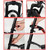 5 Sets  Dual Color Bicycle Mudguard Mountain Bike Fenders Set(Black Red)