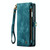 For Samsung Galaxy S22 5G CaseMe-008 Detachable Multifunctional Horizontal Flip Leather Case(Green)