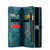 For Samsung Galaxy S22 5G CaseMe-008 Detachable Multifunctional Horizontal Flip Leather Case(Green)