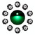 10 PCS 0.5W T3 Instrument Panel LED Light Dashboard Indicator Lamp Bulb (Green Light)