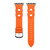 Double Rings Genuine Leather Watch Band For Apple Watch Ultra 49mm&Watch Ultra 2 49mm / Series 9&8&7 45mm / SE 3&SE 2&6&SE&5&4 44mm / 3&2&1 42mm(Orange)