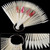 5 PCS Nail Color Card Nail Display Board, Sort by color: Natural Bamboo
