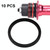 10 PCS FMFXTR Bicycle BB Middle Shaft Flying Wheel Cushion, Thickness: 3mm (Black)
