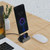 XBX-01 3 in 1 8 Pin + USB-C / Type-C + Micro USB Port Magnetic Charging Base(Black)
