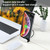 XBX-01 3 in 1 8 Pin + USB-C / Type-C + Micro USB Port Magnetic Charging Base(Black)