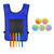 Children Dodgeball Vest For Parent-child Outdoor Games With 5 Balls, Specification: Small + 5 Tails (Blue)