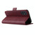For Samsung Galaxy A51 4G Dual Buckle Card Wallet Calf Leather Phone Case(Wine Red)