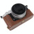 1/4 inch Thread PU Leather Camera Half Case Base for Nikon Z fc (Coffee)