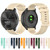 For Honor Watch GS 3 22mm Checkered Silicone Watch Band(Beige)