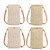 Summer Beach Bag Ladies One Shoulder Mobile Phone Bag Straw Coin Purse, Color: Cream