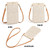 Summer Beach Bag Ladies One Shoulder Mobile Phone Bag Straw Coin Purse, Color: Cream