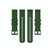For Amazfit GTS 2 Checkered Silicone Watch Band(Amy green)