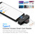 Rocketek CSCR3 Smart CAC Card Reader Type-c Bank Tax Declaration SIM Card/IC Card ID Card Reader(Black)